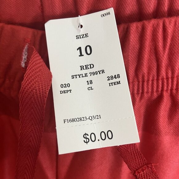 Checkered Plaid Pajama Set in Red Size 10 - Picture 3 of 4